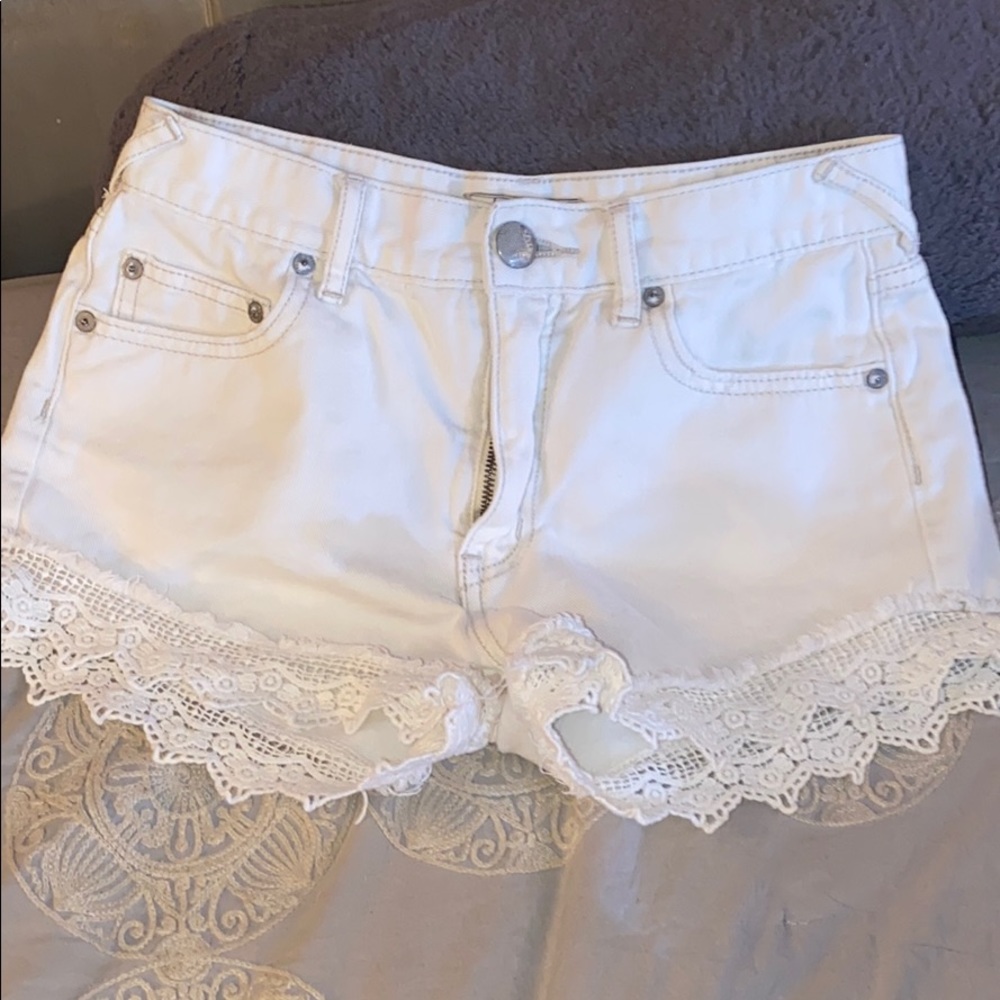 Free people denim shorts